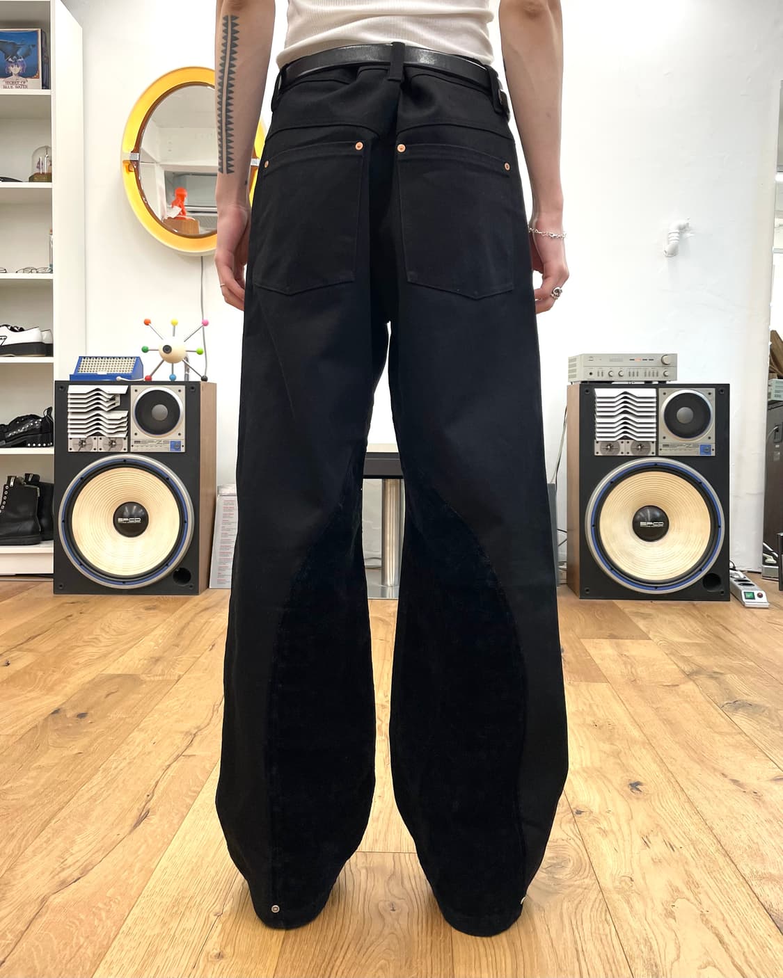 [48] 앤더슨벨 블랙 데님 팬츠 상품이미지2