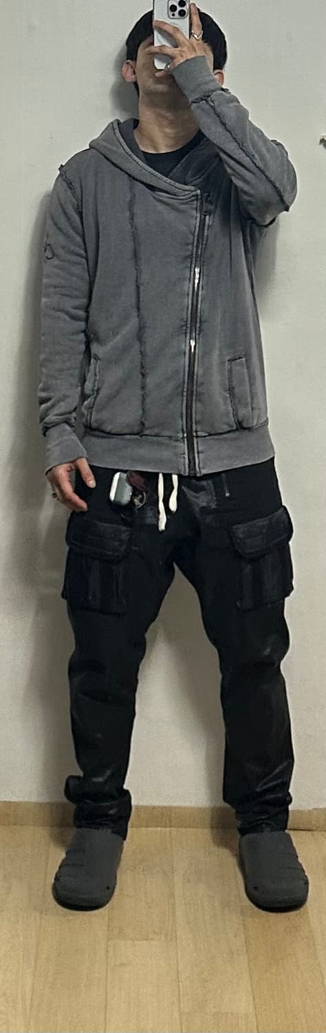 캘빈클라인 사선지퍼 절개 후드집업 상품이미지4