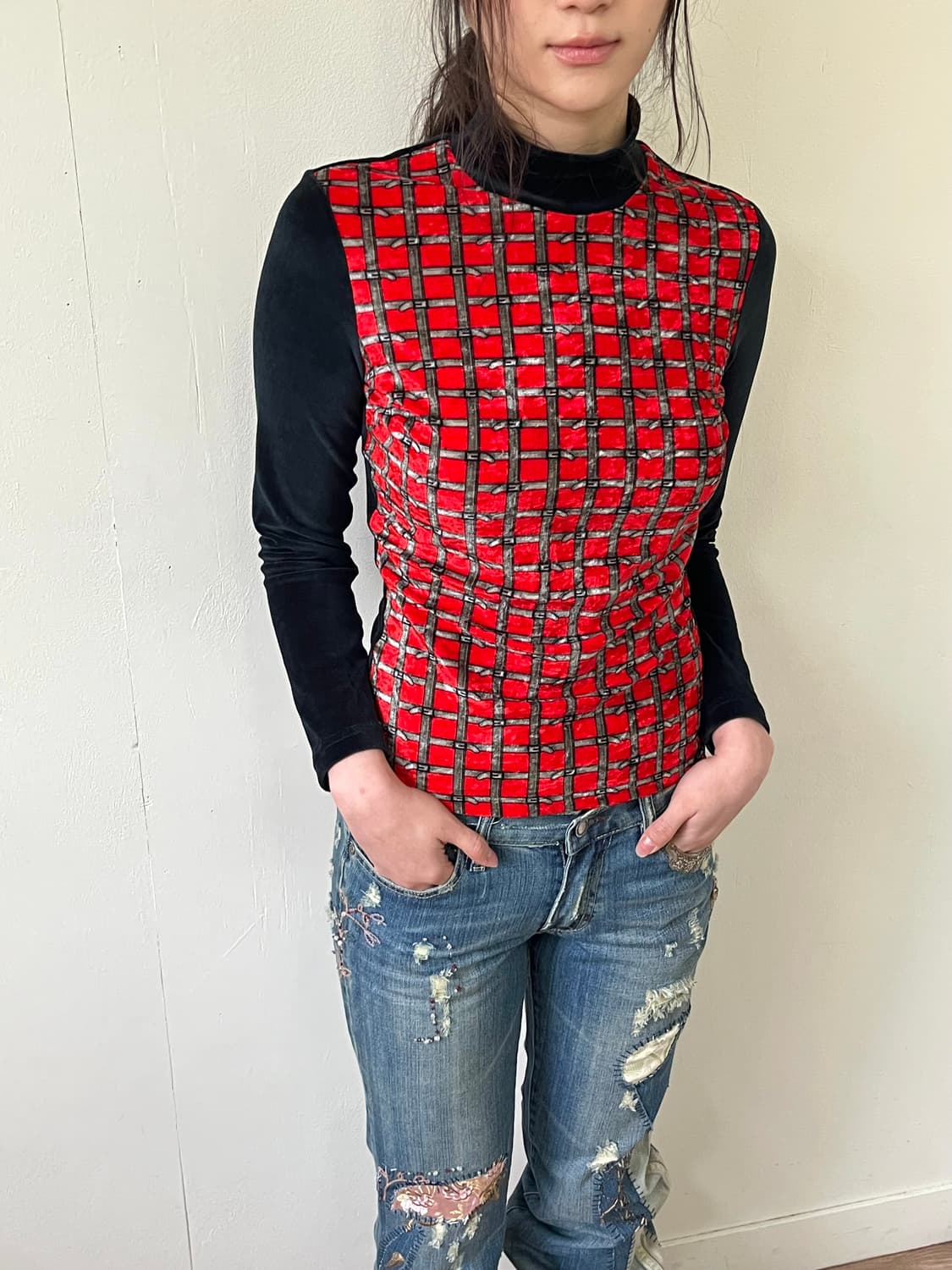 D&G 벨벳 체인 터틀넥 상품이미지4