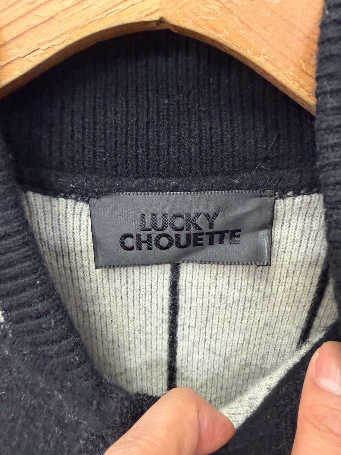 정품) 럭키슈에뜨 스트라이프 니트 자켓 F 상품이미지6