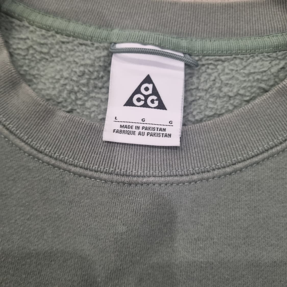 일본 나이키 ACG 크루 플리스 민트 맨투맨 L 오버핏 티셔츠 상품이미지4