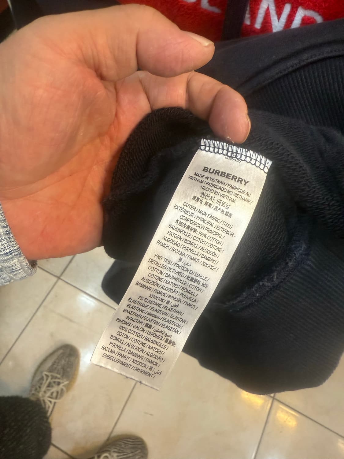 100-105 정품 버버리 로고 아플리케 후드티 팝니다 상품이미지4
