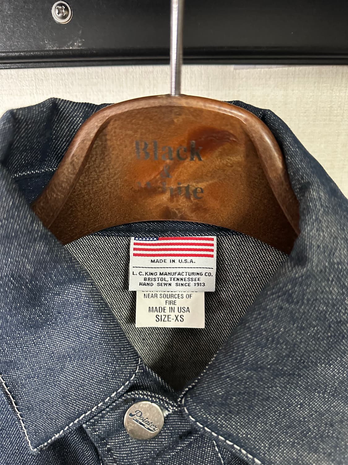 포인터 데님 워크 자켓 XS(85-90) 상품이미지3