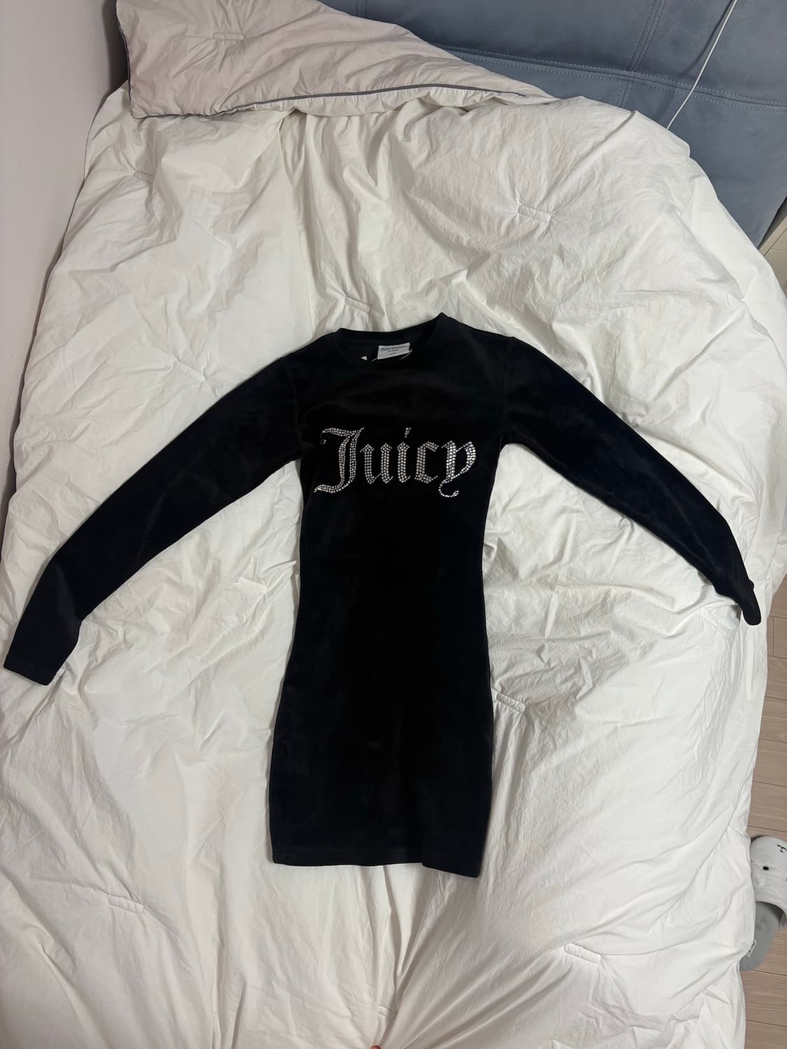 쥬시꾸뛰르 벨벳 미니 원피스 상품이미지1