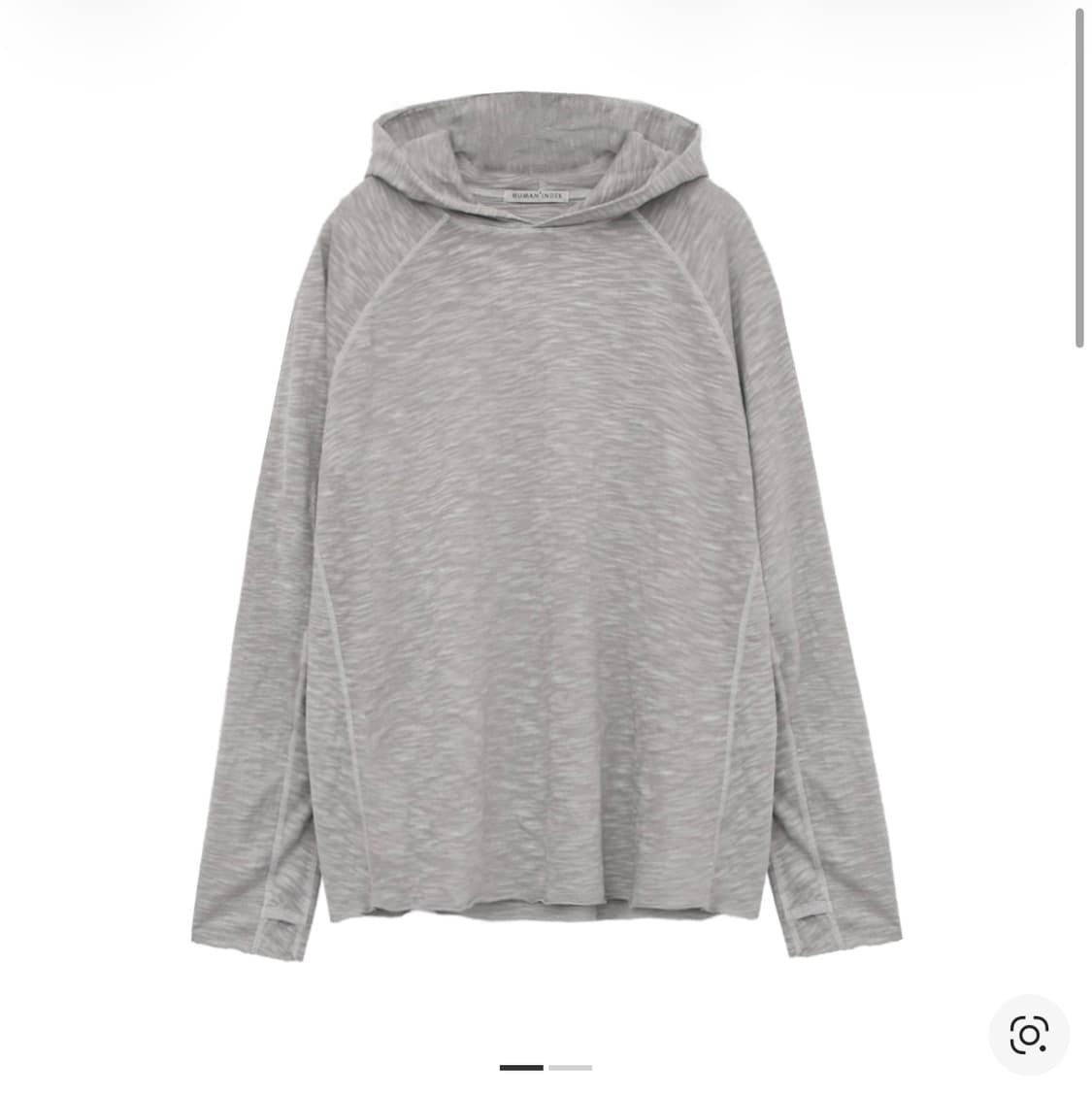 폴리테루 휴먼인덱스 휴먼 슬럽 후디 그레이 상품이미지1