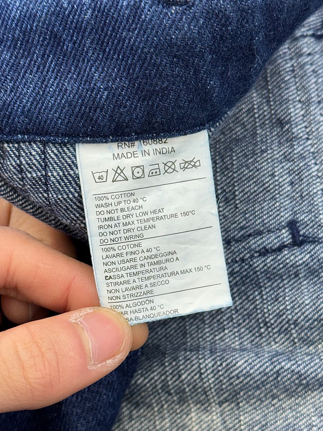 오리지널 마드라스 진청 디테일드 프렌치 데님 팬츠 상품이미지8