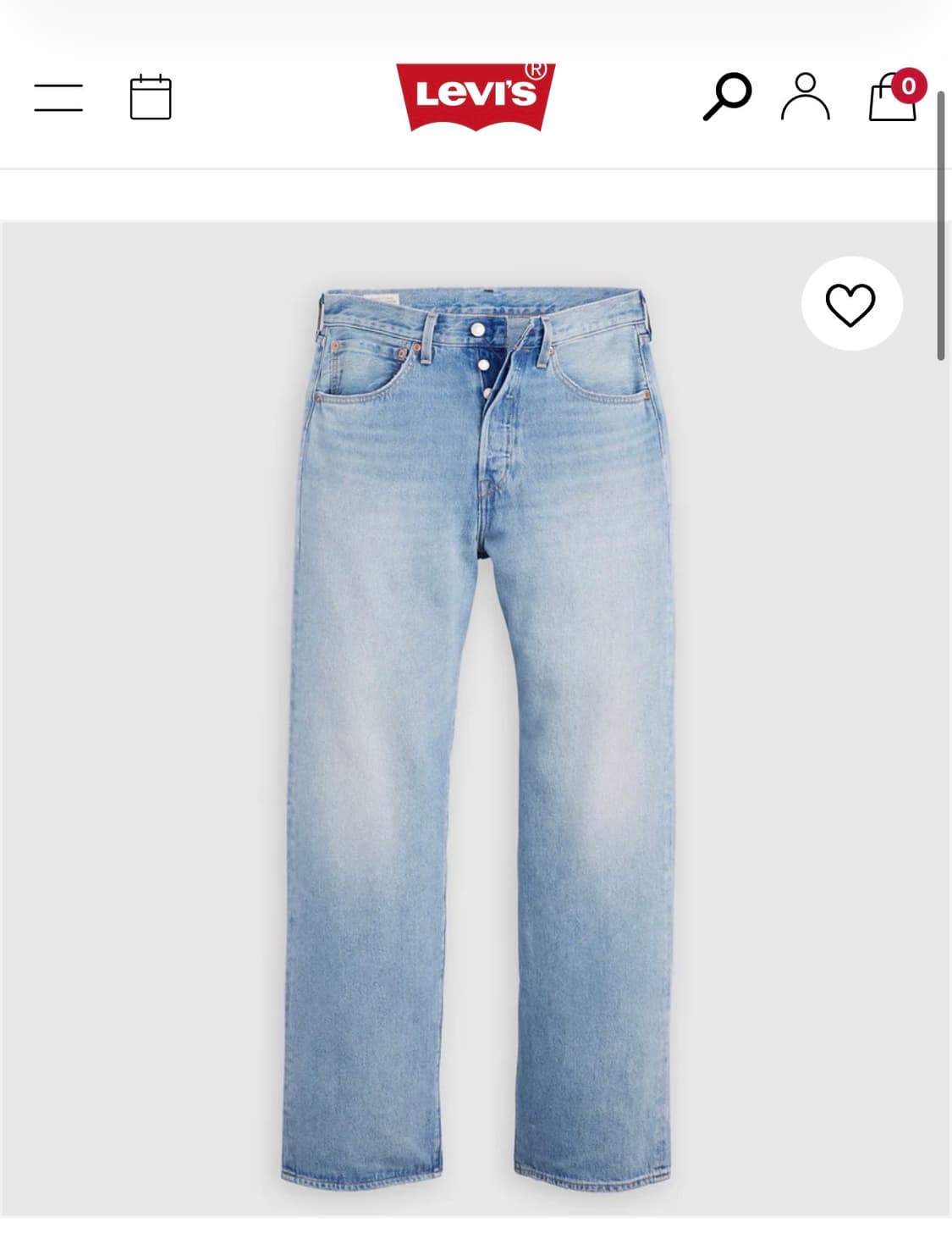 리바이스 501 루즈 진 32x32 상품이미지1