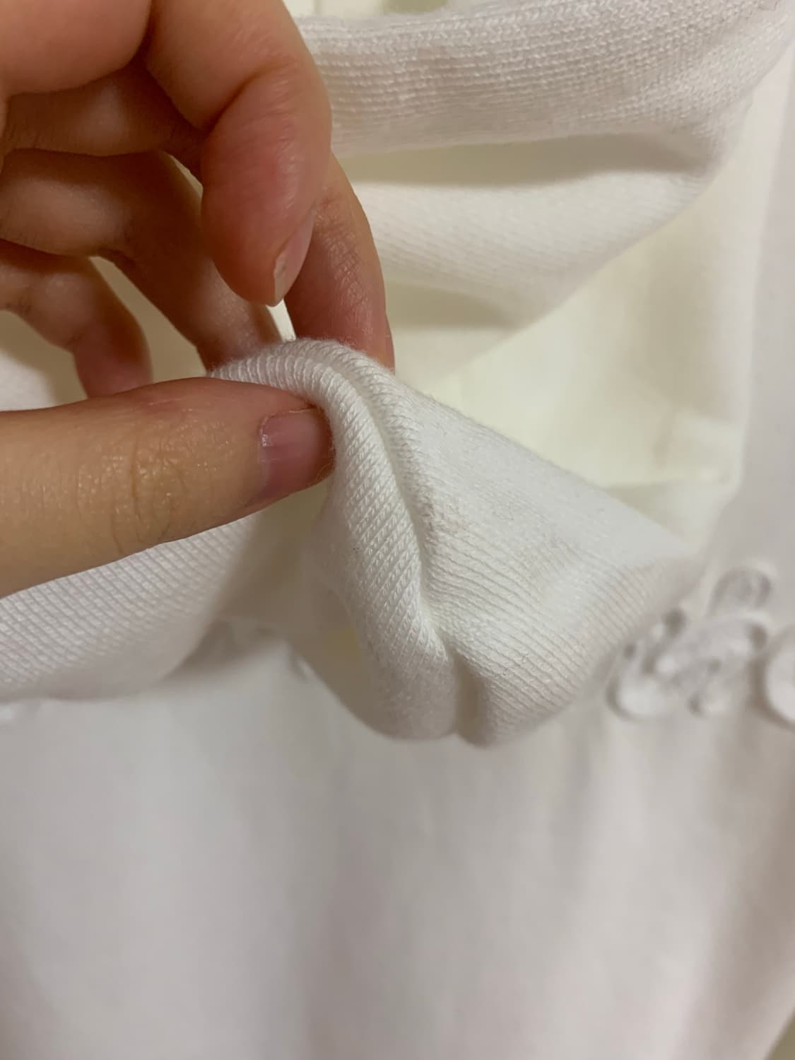 더즌매러 후드집업 화이트 상품이미지7