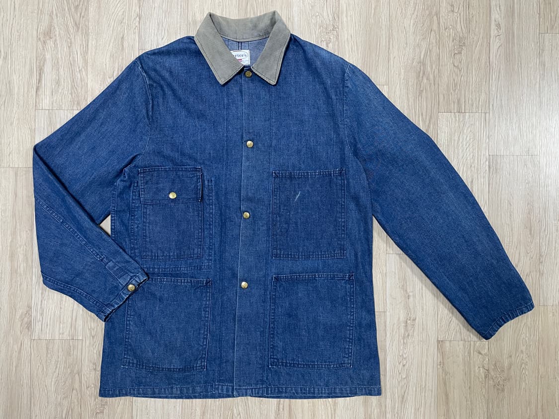 100~105) RRL원판 60's 카터스 코듀로이카라 데님 커버올 상품이미지1