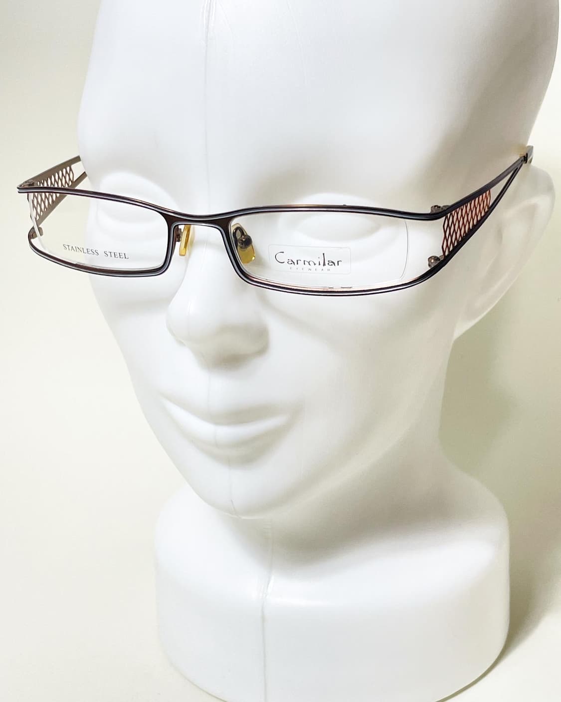 90s 일본제 Carmilar 스퀘어 빈티지 안경 상품이미지8