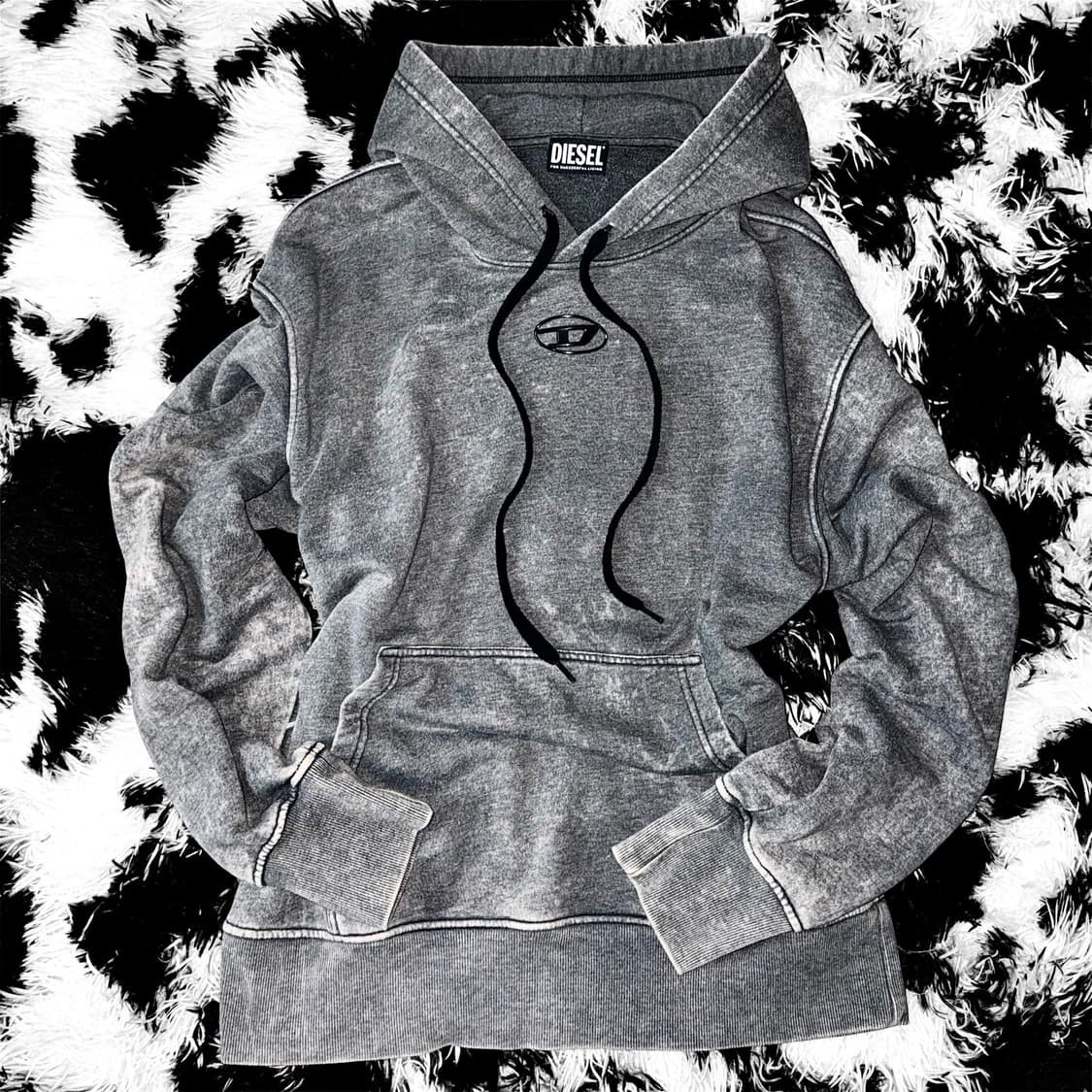Diesel s-max overdyed hoodie 상품이미지1