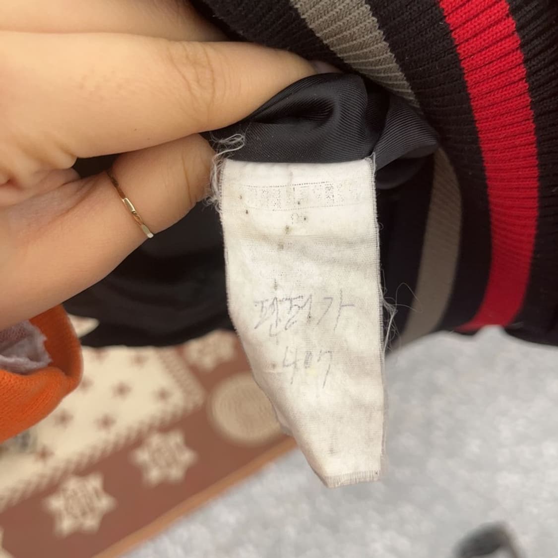 푸부 FUBU 올드스쿨 레트로 키치 레이싱 패딩 자켓 M C09663 상품이미지6