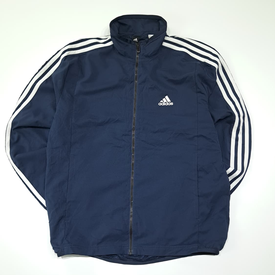CL732 M 아디다스 일본판 삼선 네이비 바람막이 자켓 상품이미지1