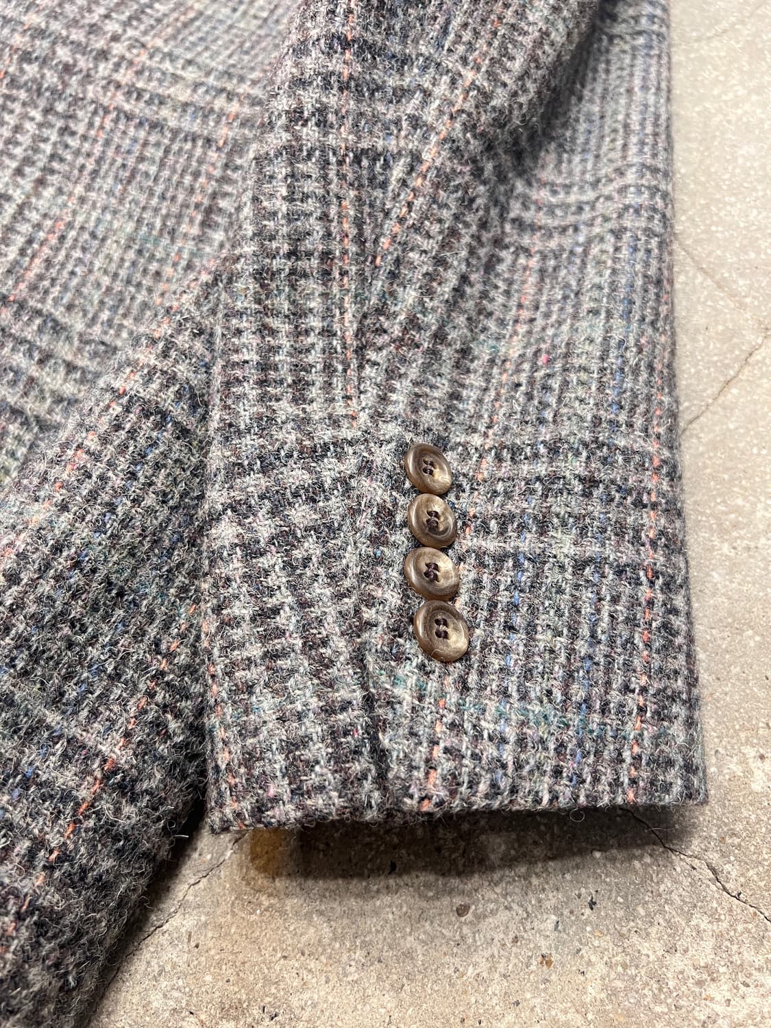 80’s Polo Ralph Lauren 울 체크 자켓 상품이미지4