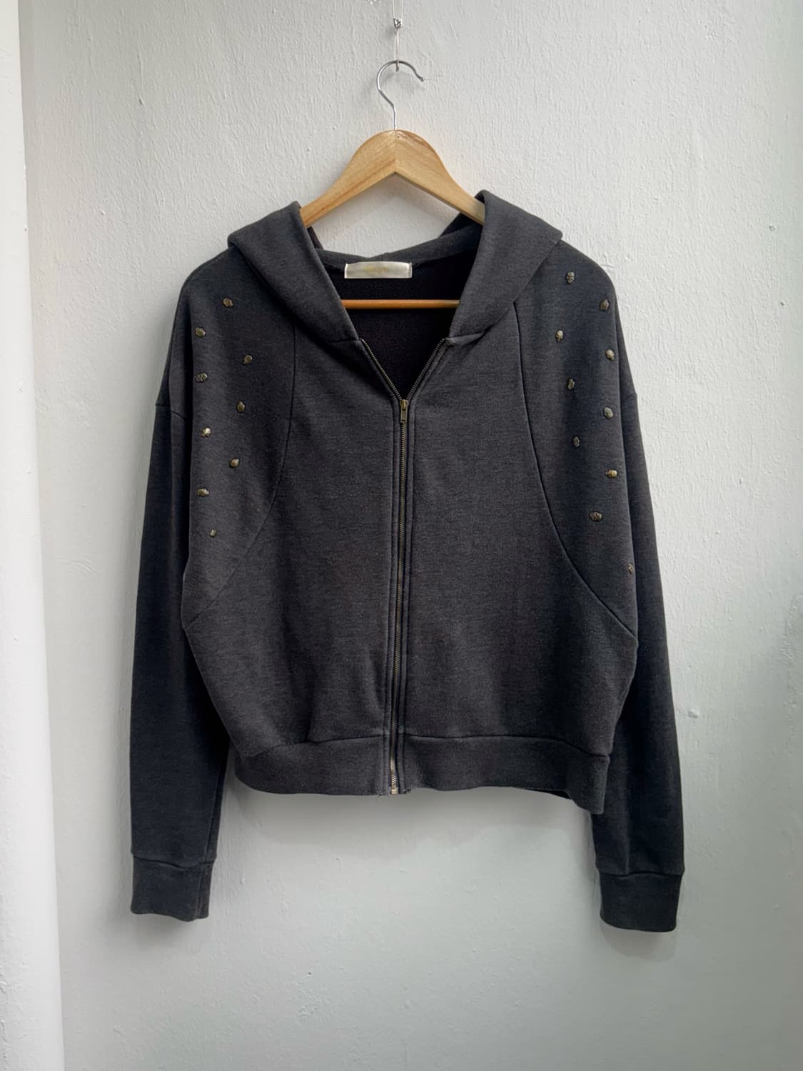 Vintage Skull Detail Hood Zip-Up 상품이미지4