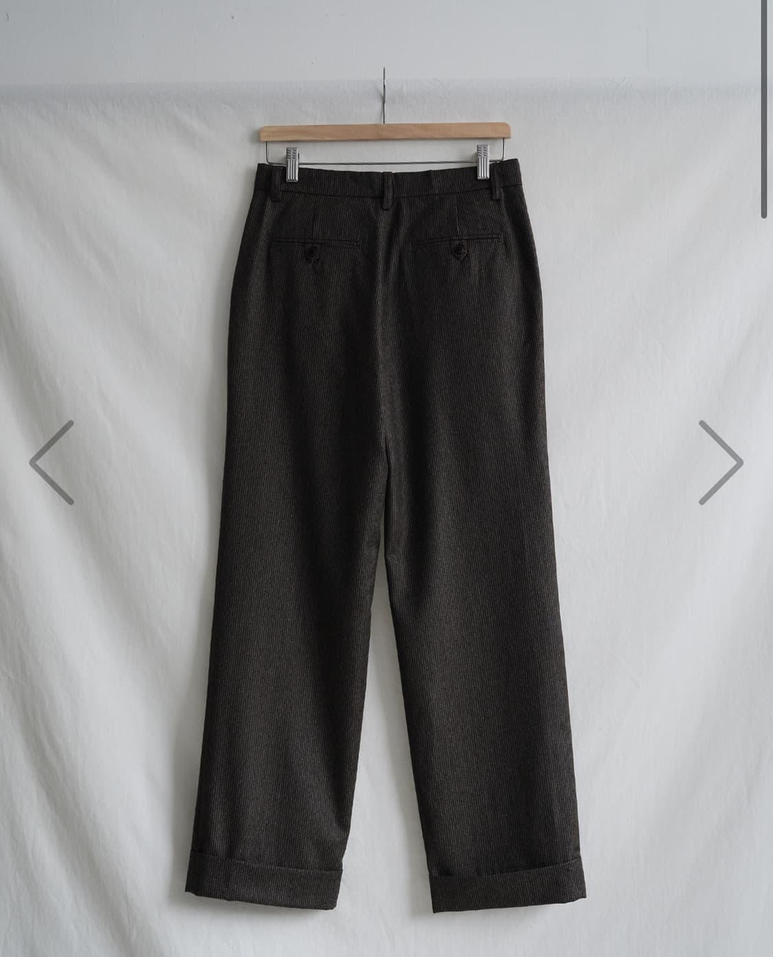 씨솔트 스트라이프 울 팬츠 1 상품이미지1