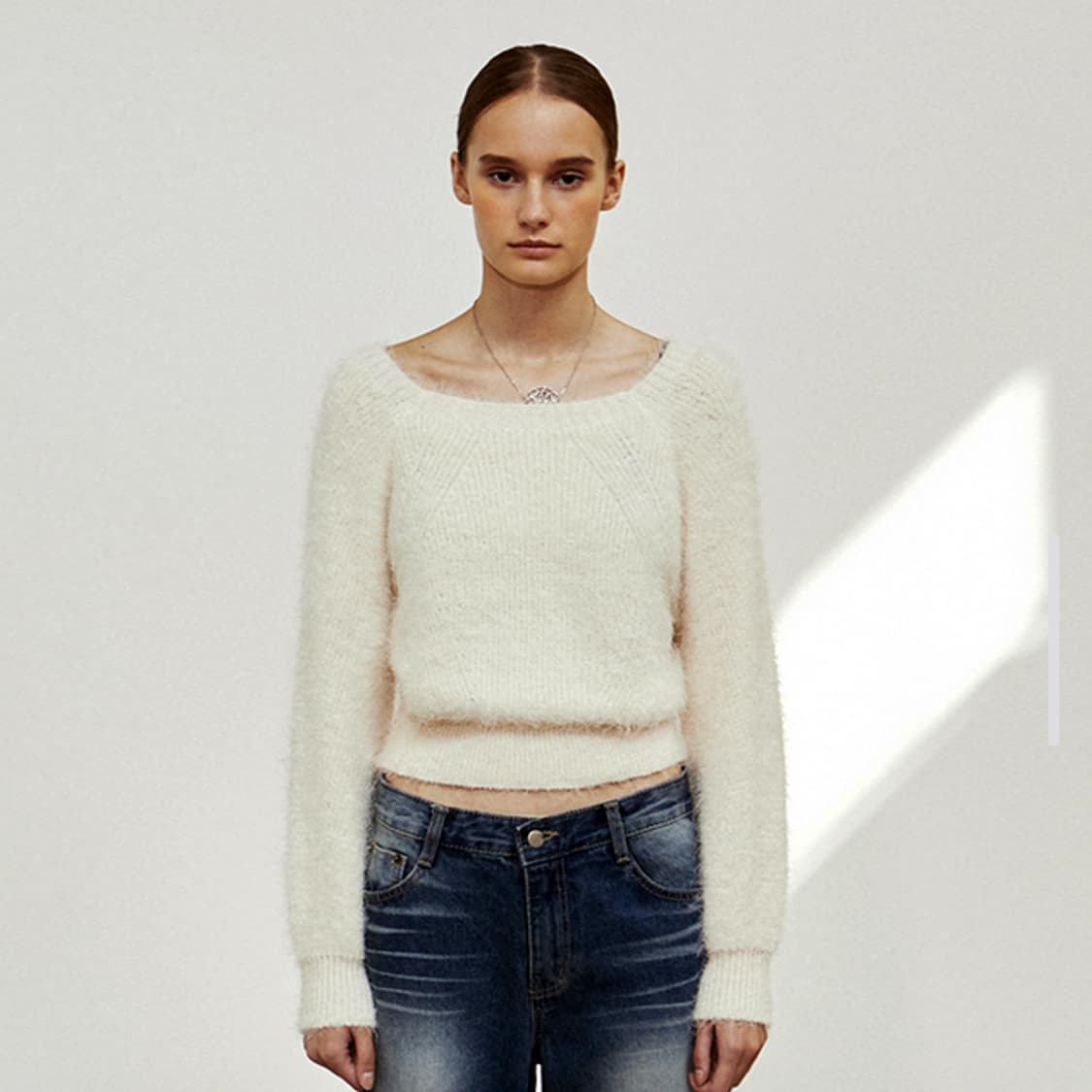 닉앤니콜(NICK NICOLE) 앙고라니트 55-66 상품이미지1