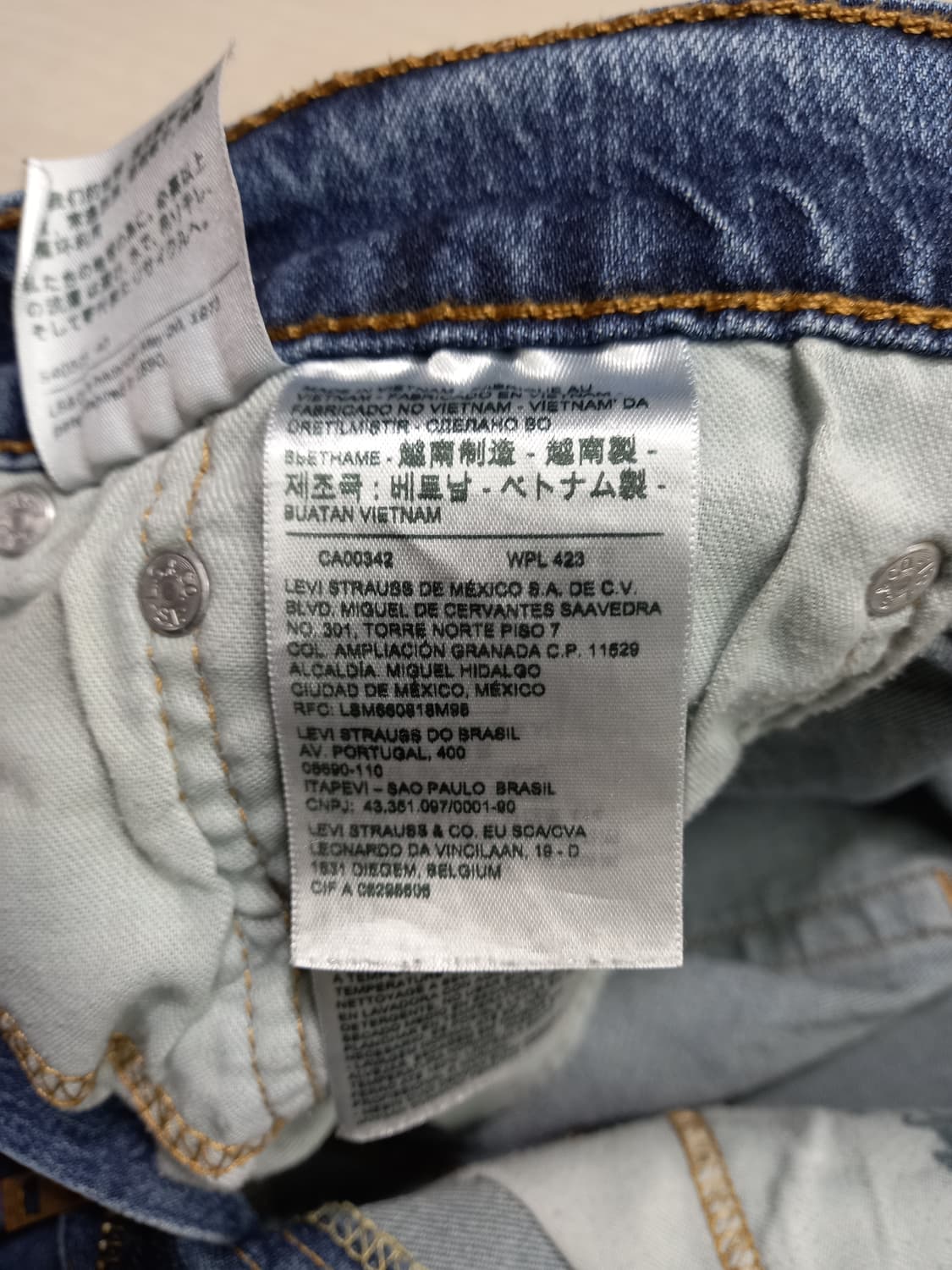 31 리바이스502 워싱 스판 슬림일자진 31-486 상품이미지8