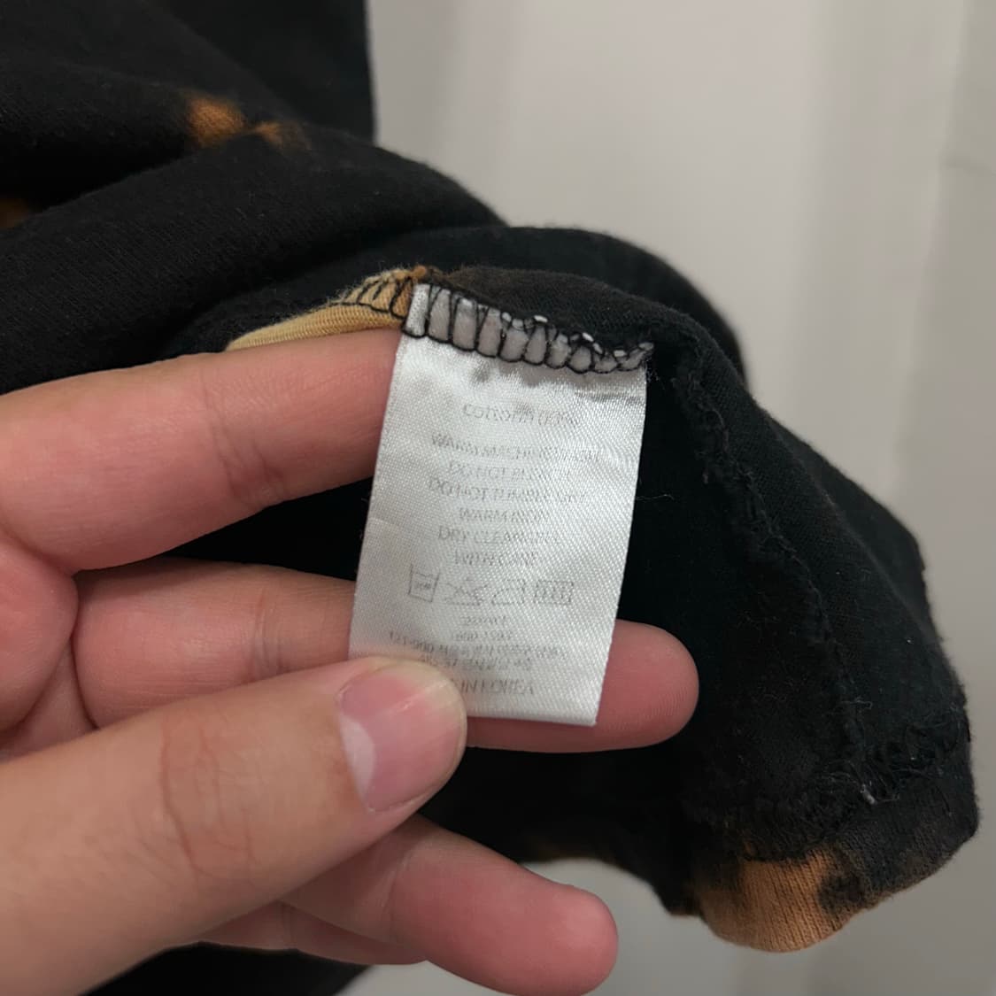 아임 낫 어 휴먼비잉 빅로고 타이다이 반팔티셔츠 상품이미지4