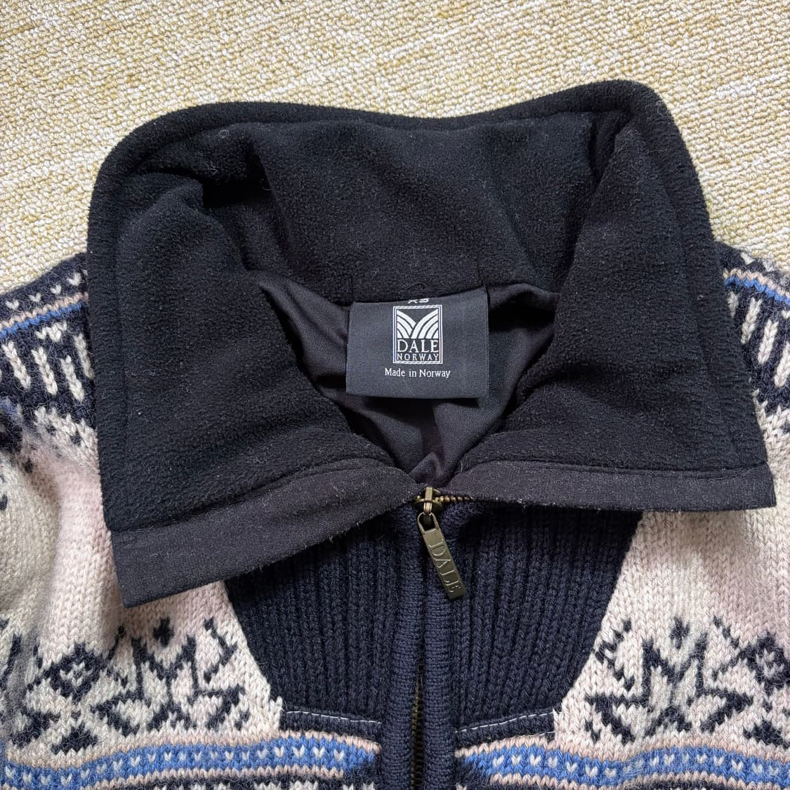 90s Dale of Norway 패턴 울 집업 가디건(XS) 상품이미지4