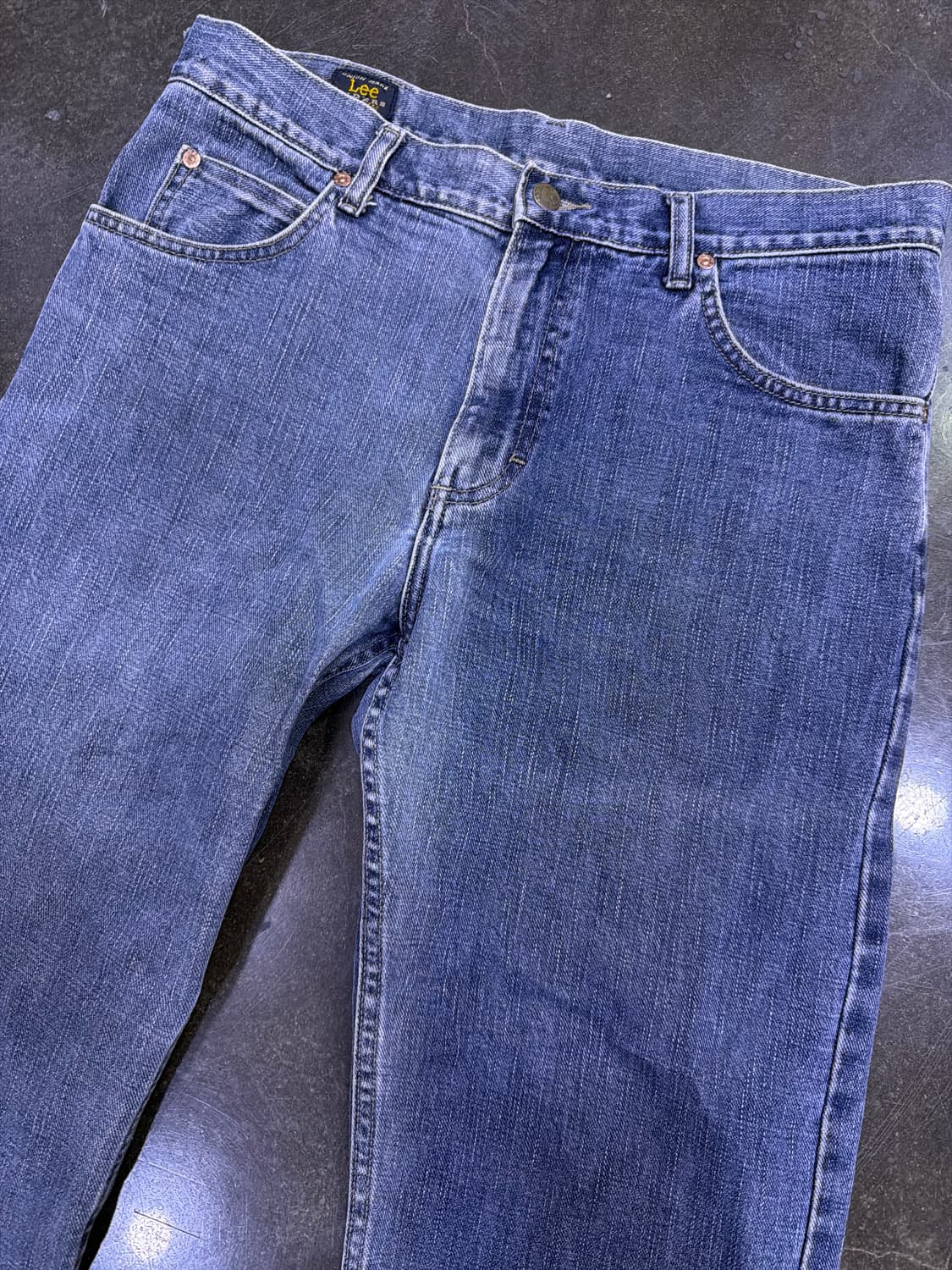 LEE 리 레귤러핏 투톤 워싱 데님팬츠 33 상품이미지3