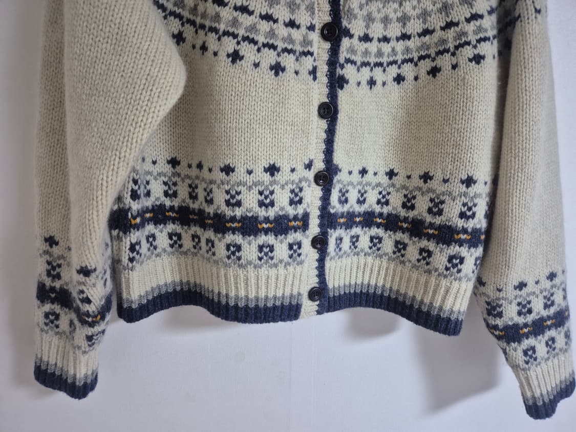 유라고 자카드 후드 가디건 (아이보리) 상품이미지5