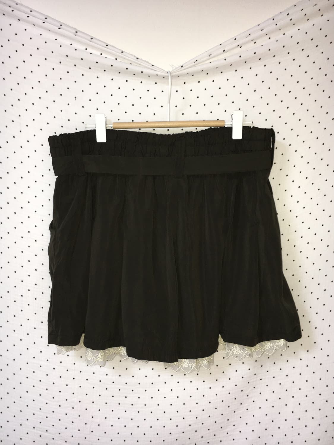 카키 레이스 반바지 상품이미지2