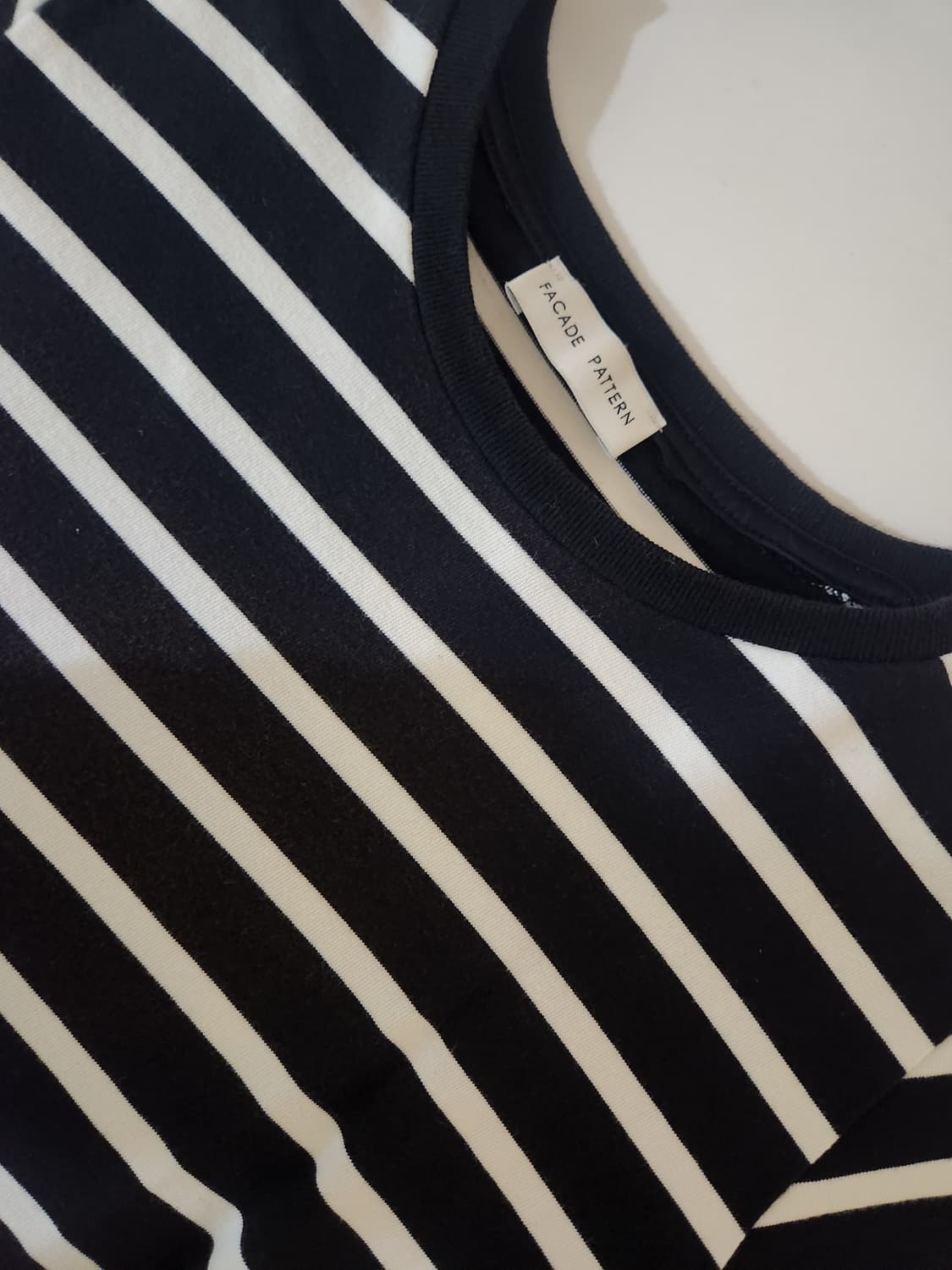 파사드패턴 코튼 스트라이프 티셔츠 S 상품이미지9