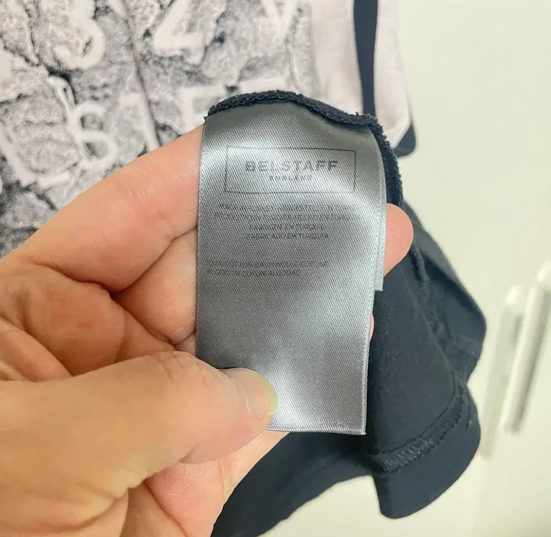 벨스타프 남성 프린팅 반팔 티셔츠 블랙 S 상품이미지6