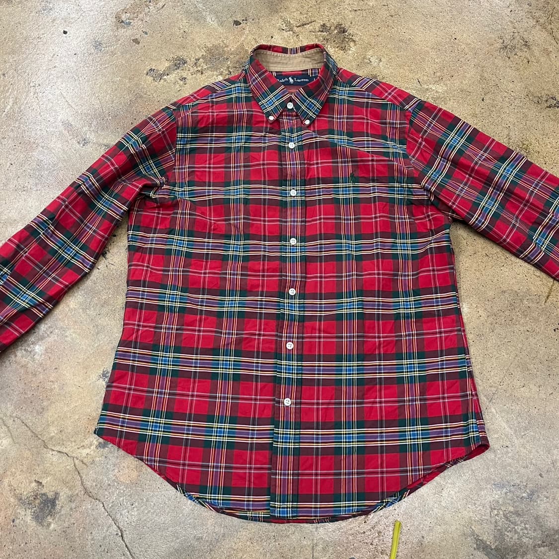 [정품/L] 폴로 랄프로렌 레드 체크 셔츠 b16 상품이미지3