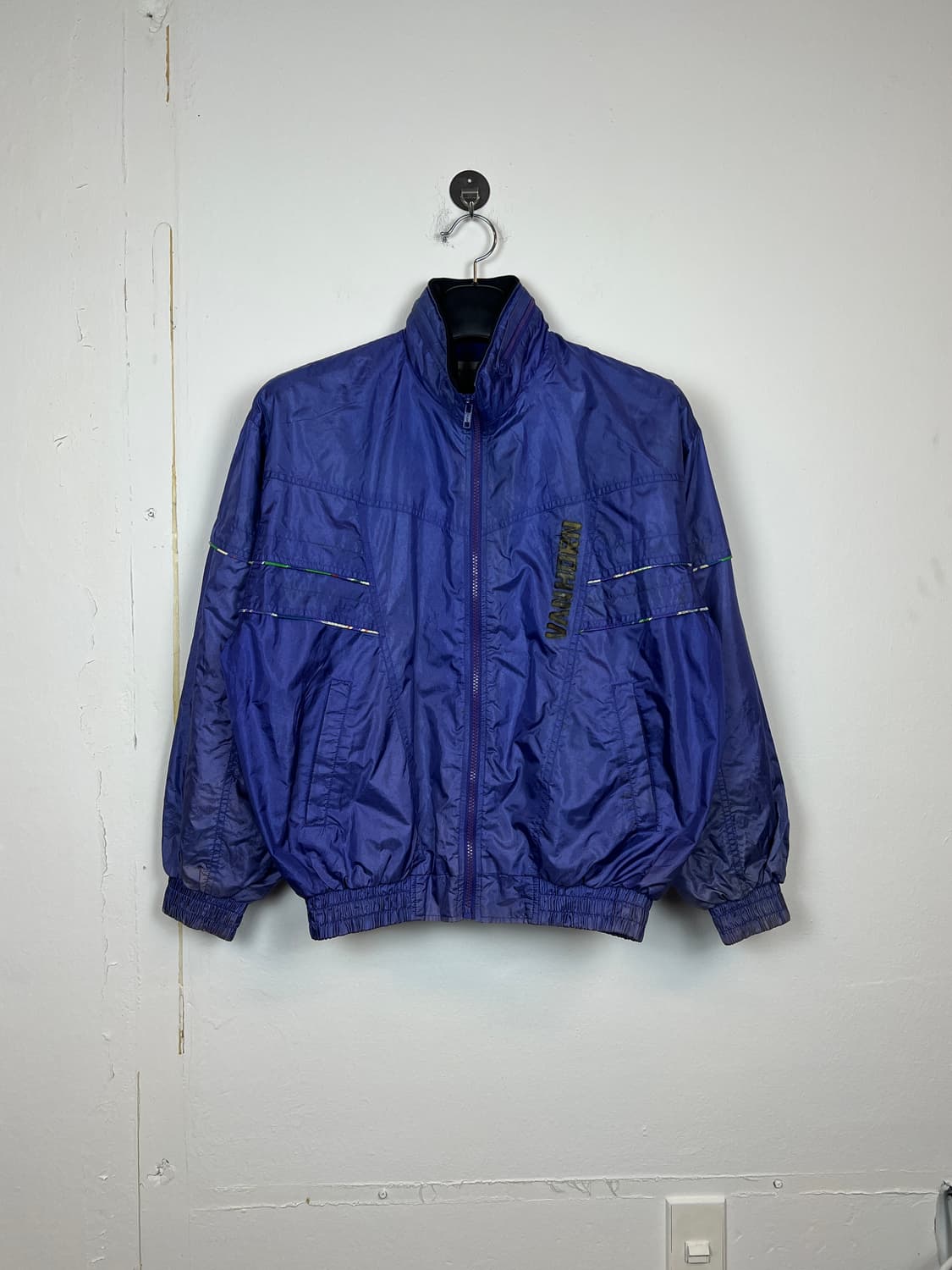 O178 JPN VAN HORN 보라색 바람막이 점퍼 OS 상품이미지1