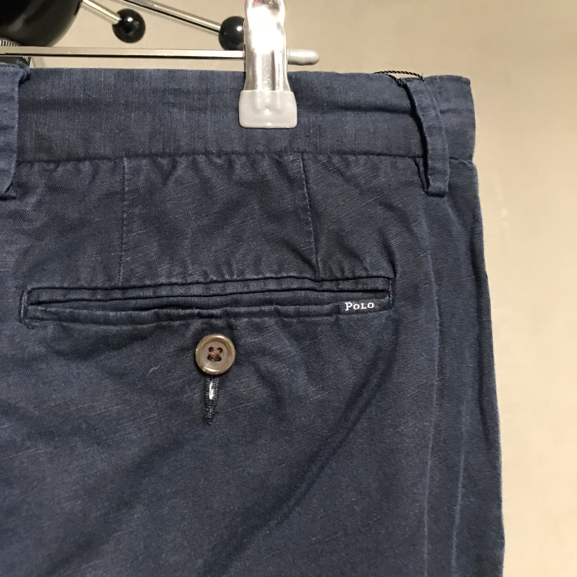 폴로 랄프로렌 QR 린넨 치노 팬츠 네이비 33/32 상품이미지4