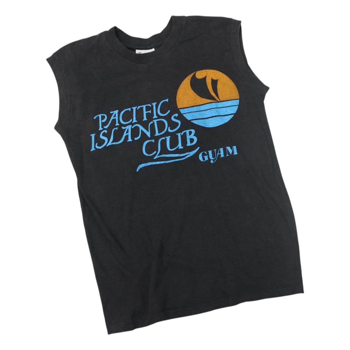 스테드만 Stedman 괌 퍼시픽 아일랜드 클럽 빈티지 슬리브리스 티셔츠 상품이미지1