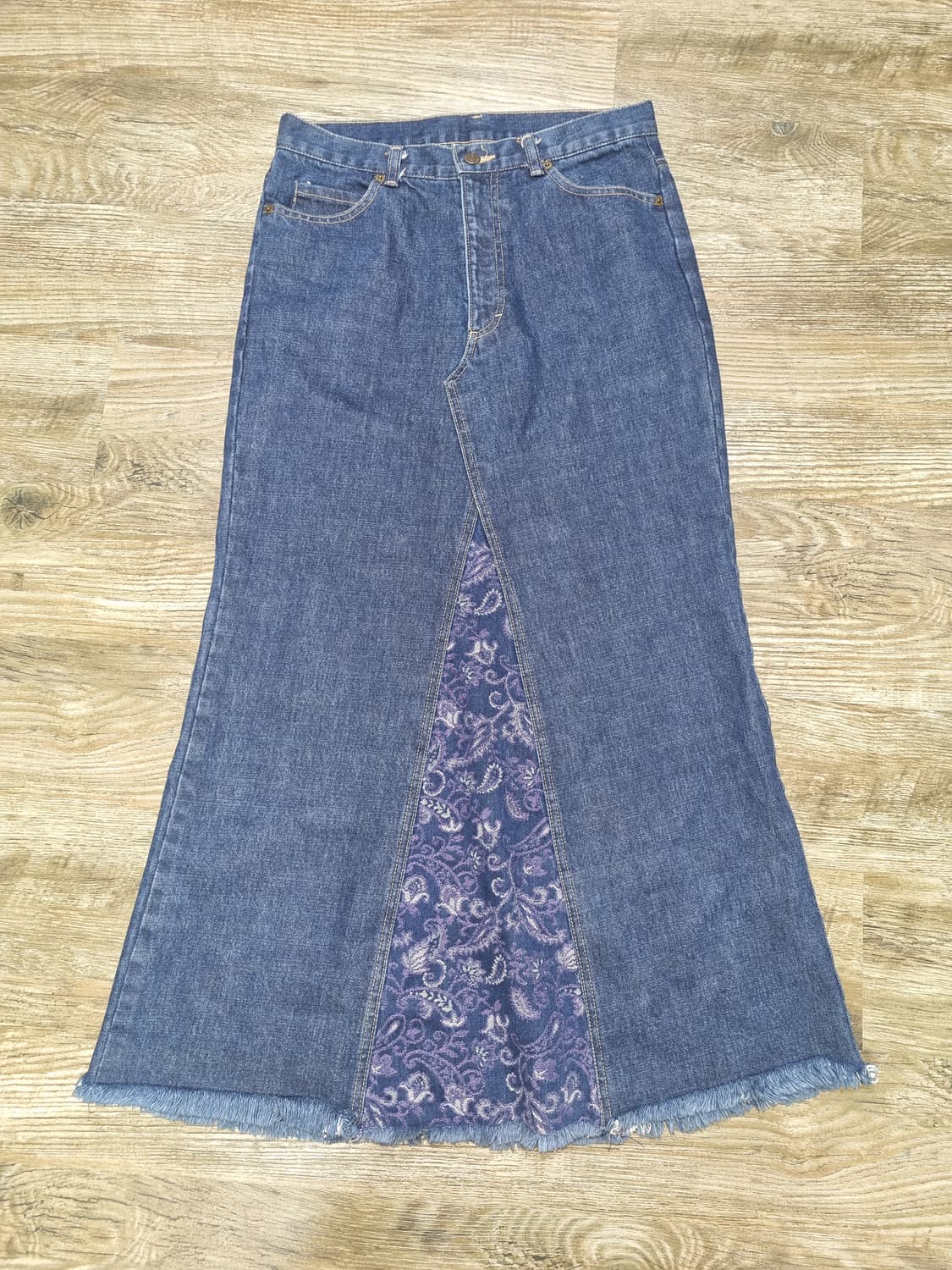 빈티지 페이즐리 데님스커트 상품이미지5