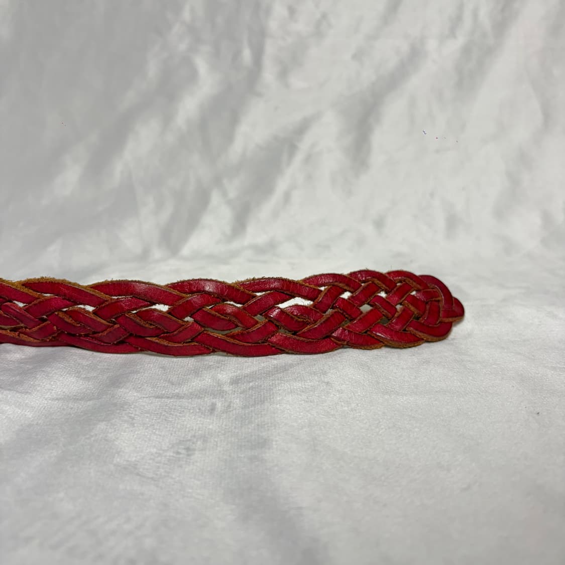 레드 브레이디드 레더 벨트 상품이미지5