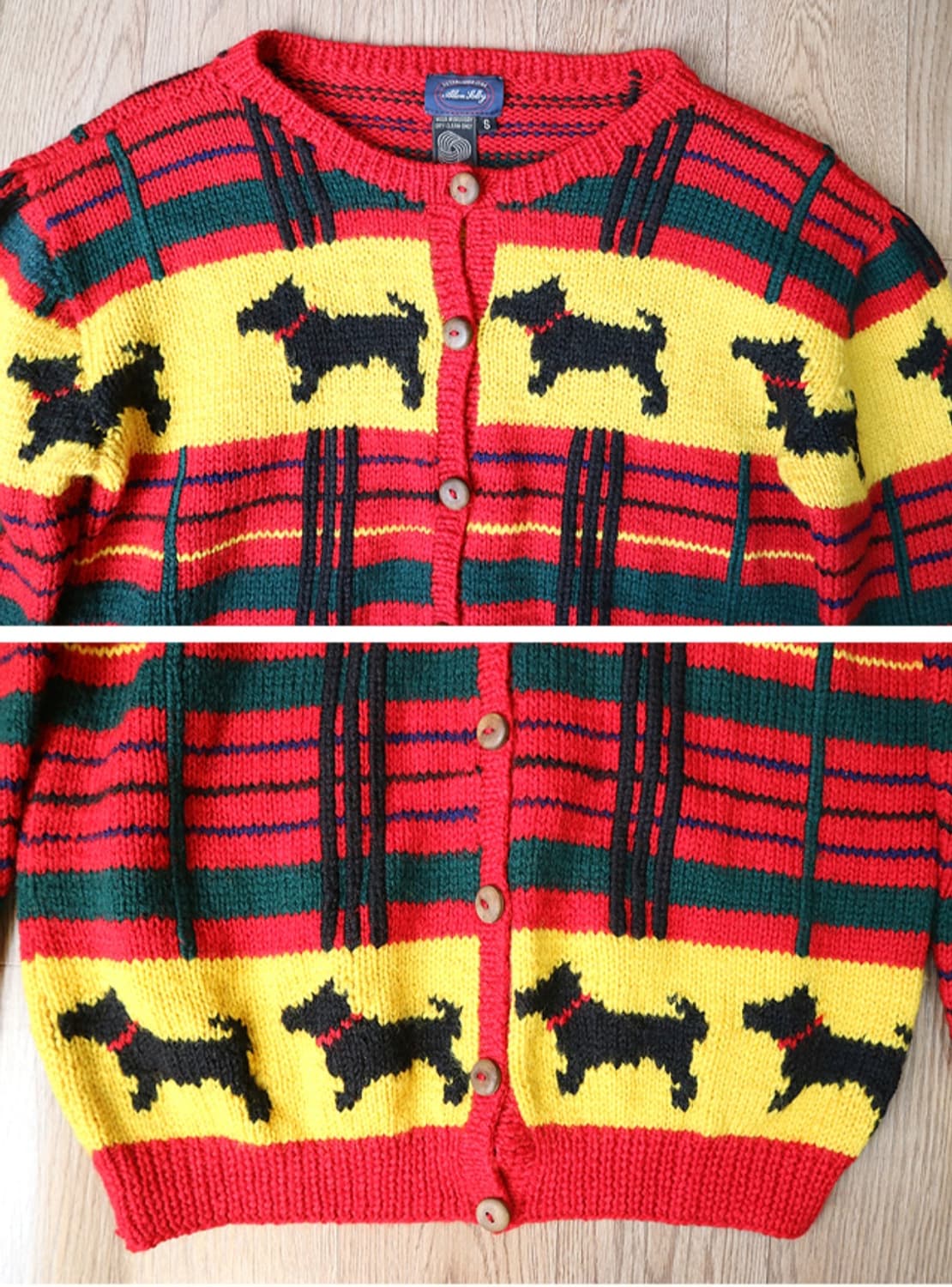 우루과이산 울100% 나무단추 빈티지 가디건

 상품이미지2