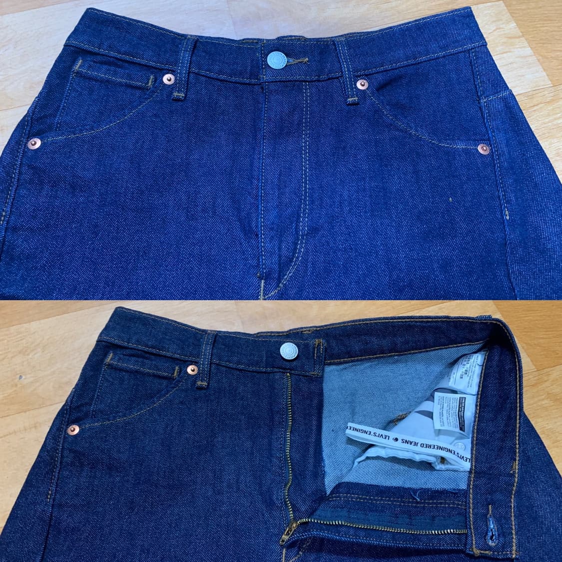 LEVIS 리바이스 엔지니어드 진 와이드 크롭 데님팬츠(26 사이즈) 상품이미지5