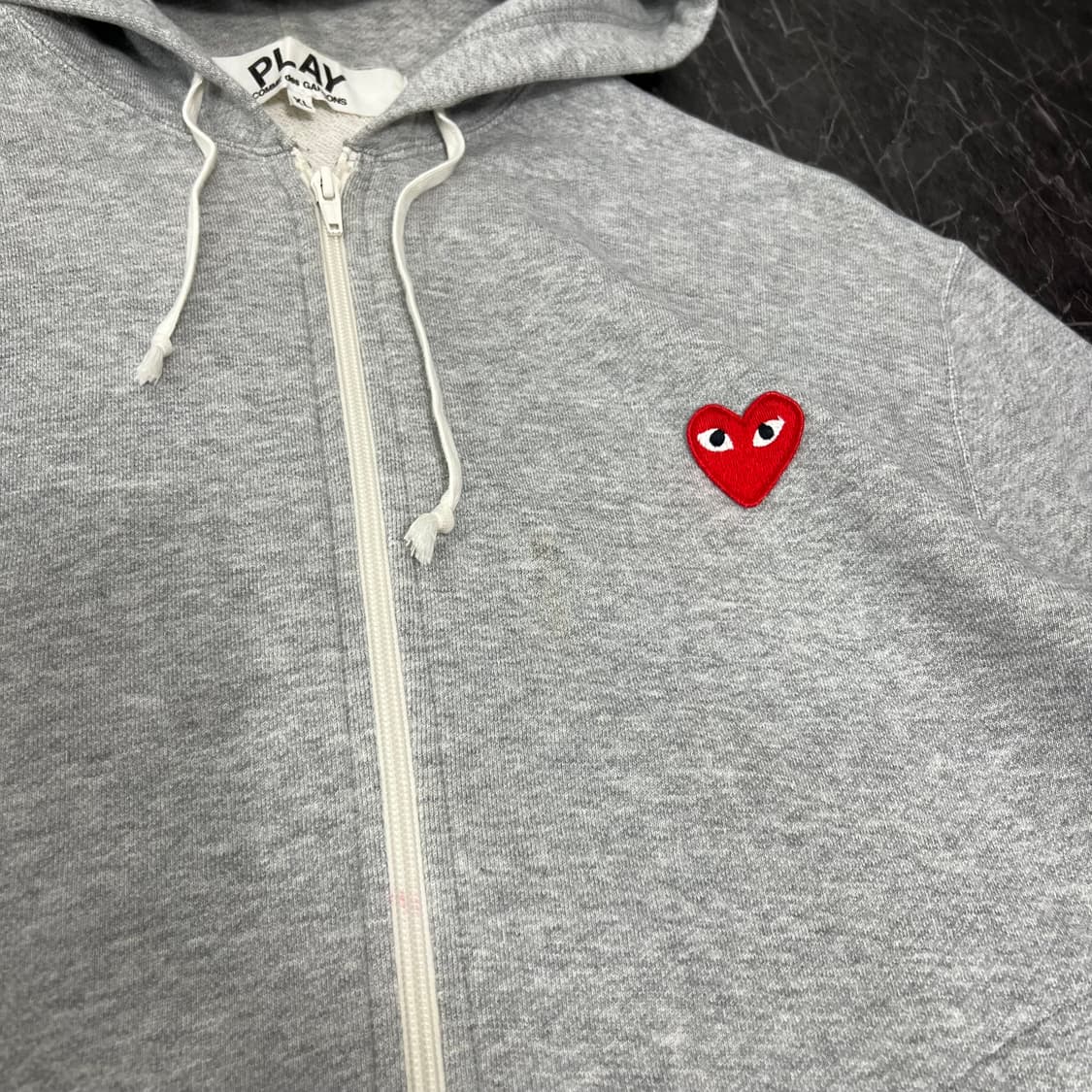 꼼데가르송 레드와펜 후드집업 그레이 상품이미지7