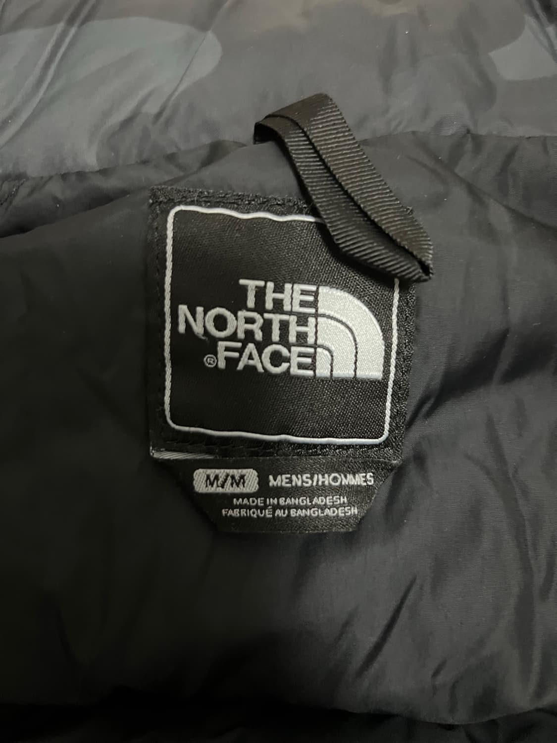 노스페이스 블랙카모 눕시 센터로고 M사이즈 상품이미지4