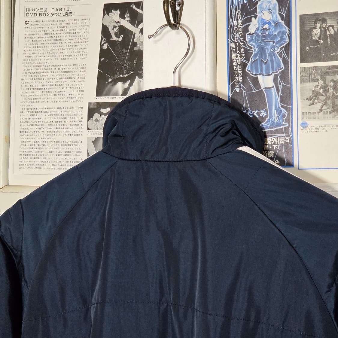 아디다스 삼선 라인 네이비 누빔 점퍼 상품이미지7