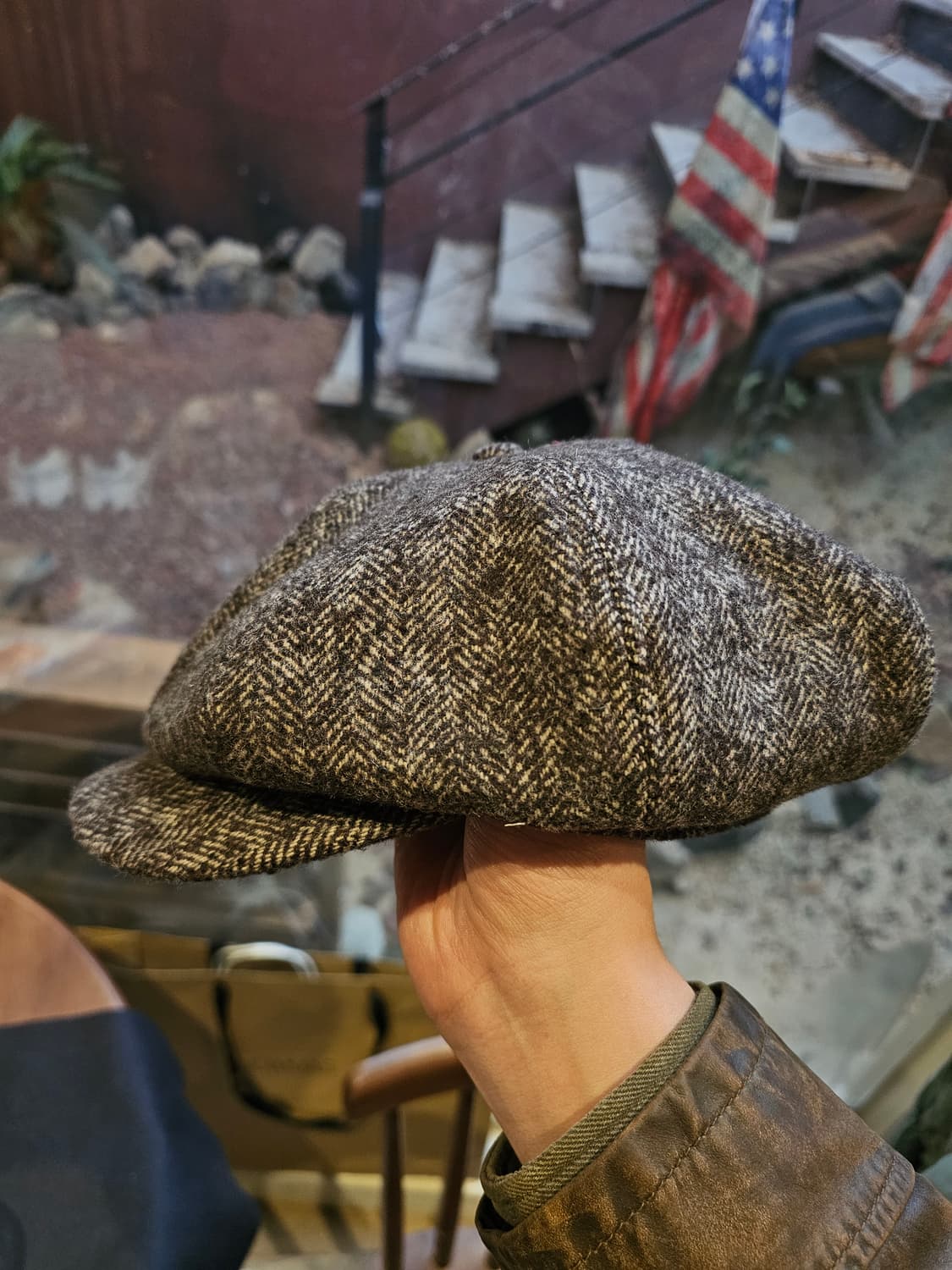 논스탁 헤링본 뉴스보이캡 ( 약58사이즈 ) 상품이미지2