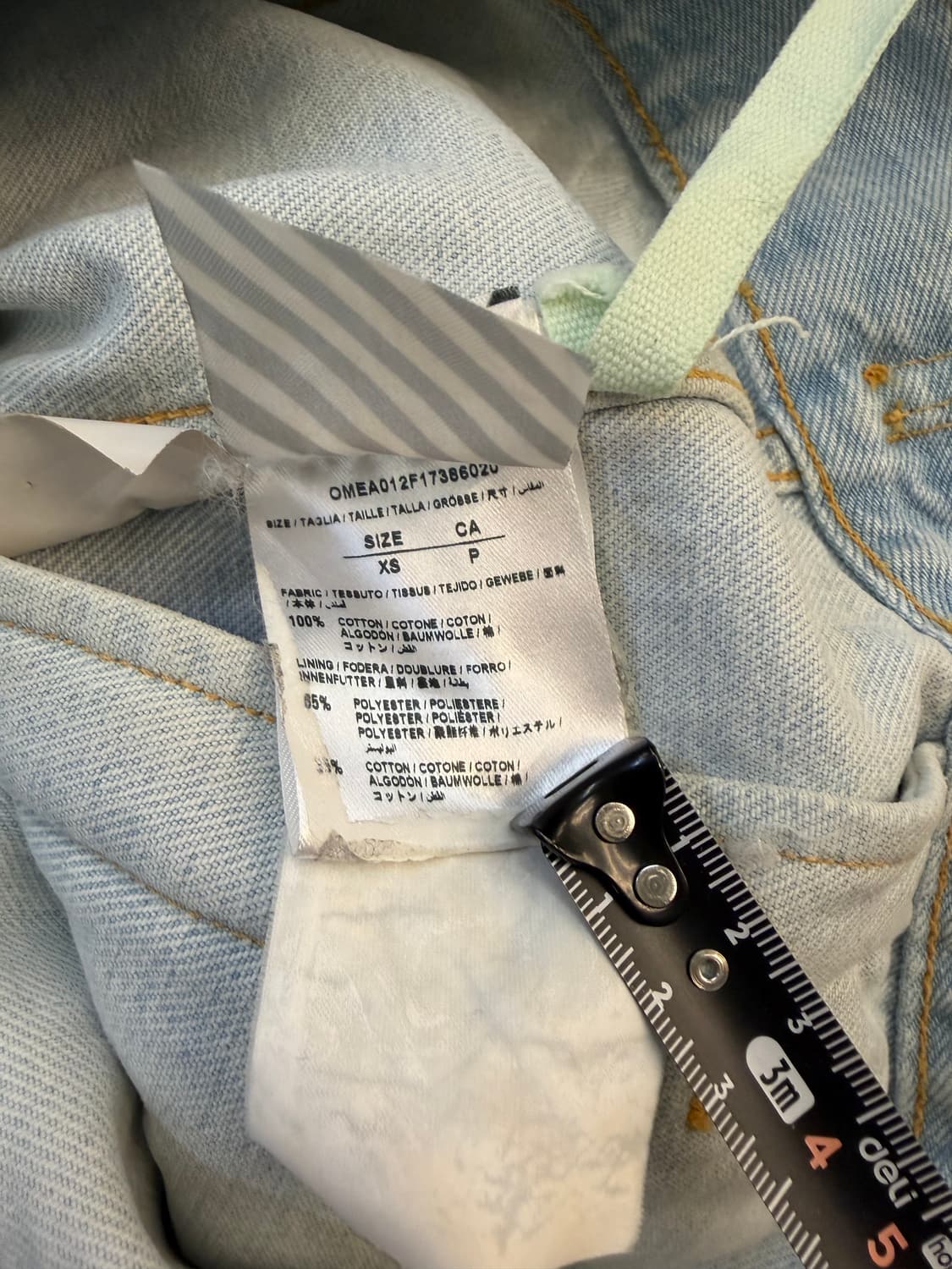 오프화이트 페어리 프린트 데님 재킷 상품이미지4