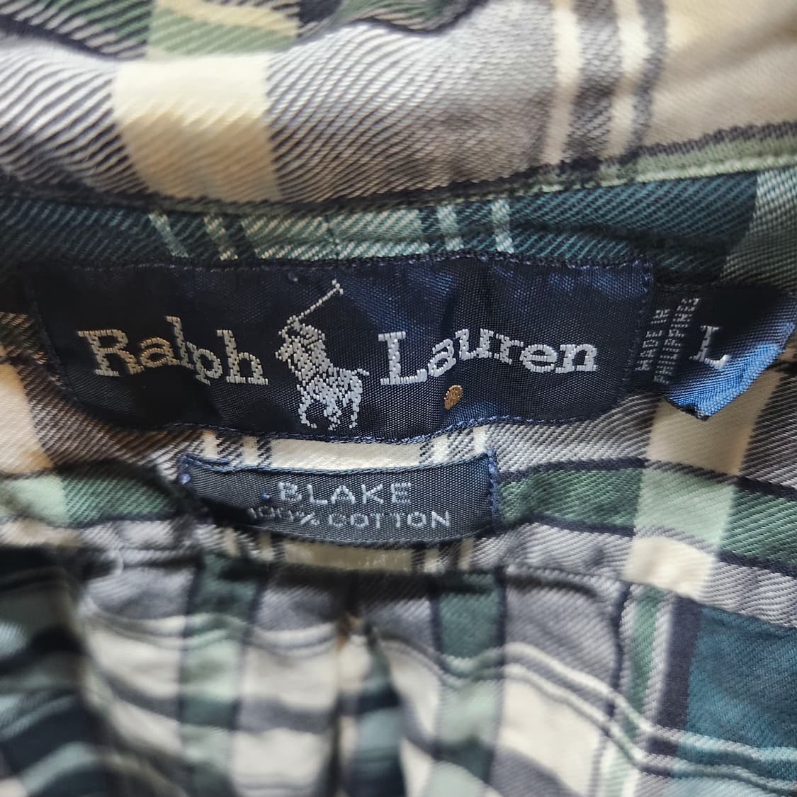 폴로랄프로렌 플란넬 체크 셔츠 L(2XL) 상품이미지5