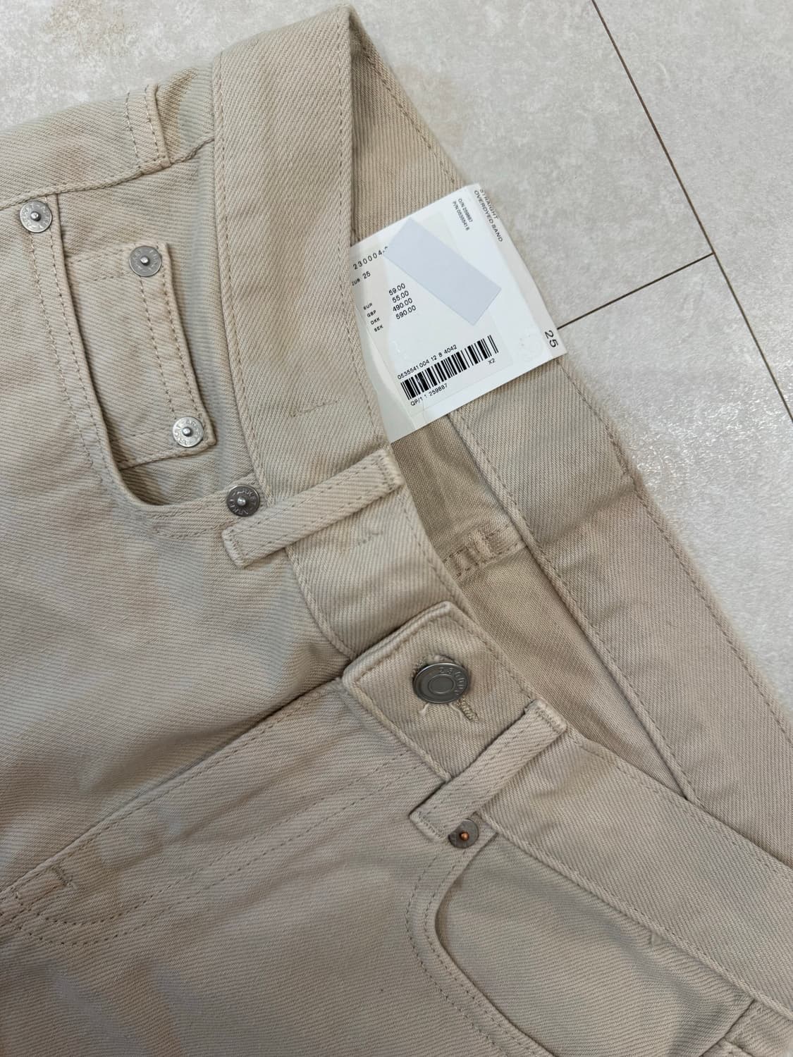 (새상품) 아르켓 오버다이드 스트레이트 데님 25 상품이미지3