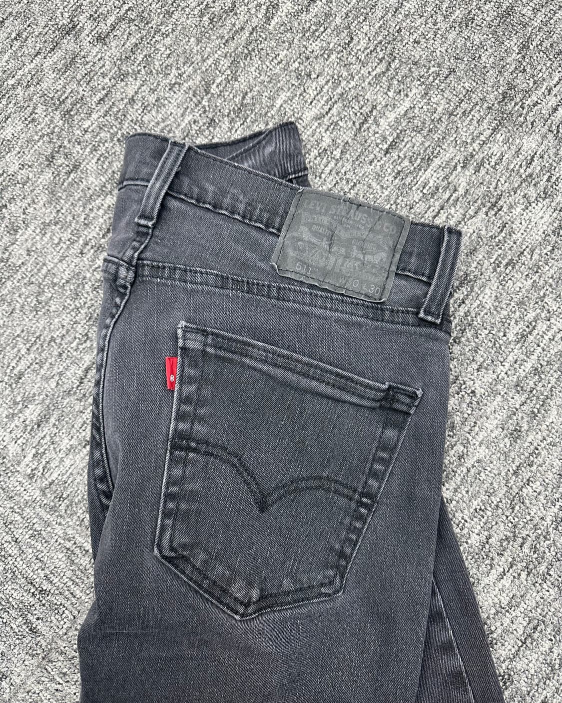 (허단39)리바이스 511 흑청-M1689 상품이미지4