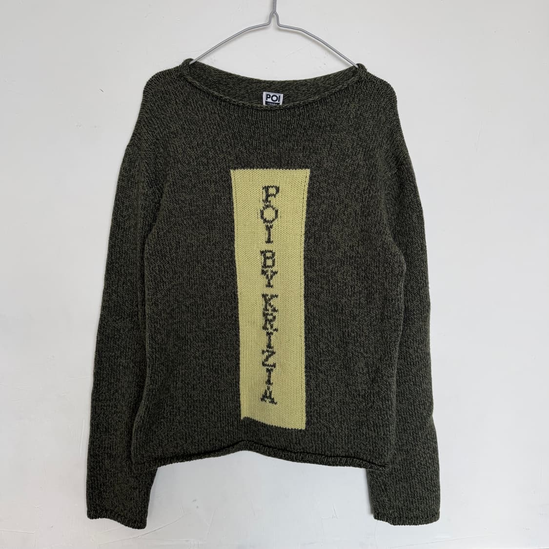 POI BY KRIZIA 카키 니트 스웨터 상품이미지1