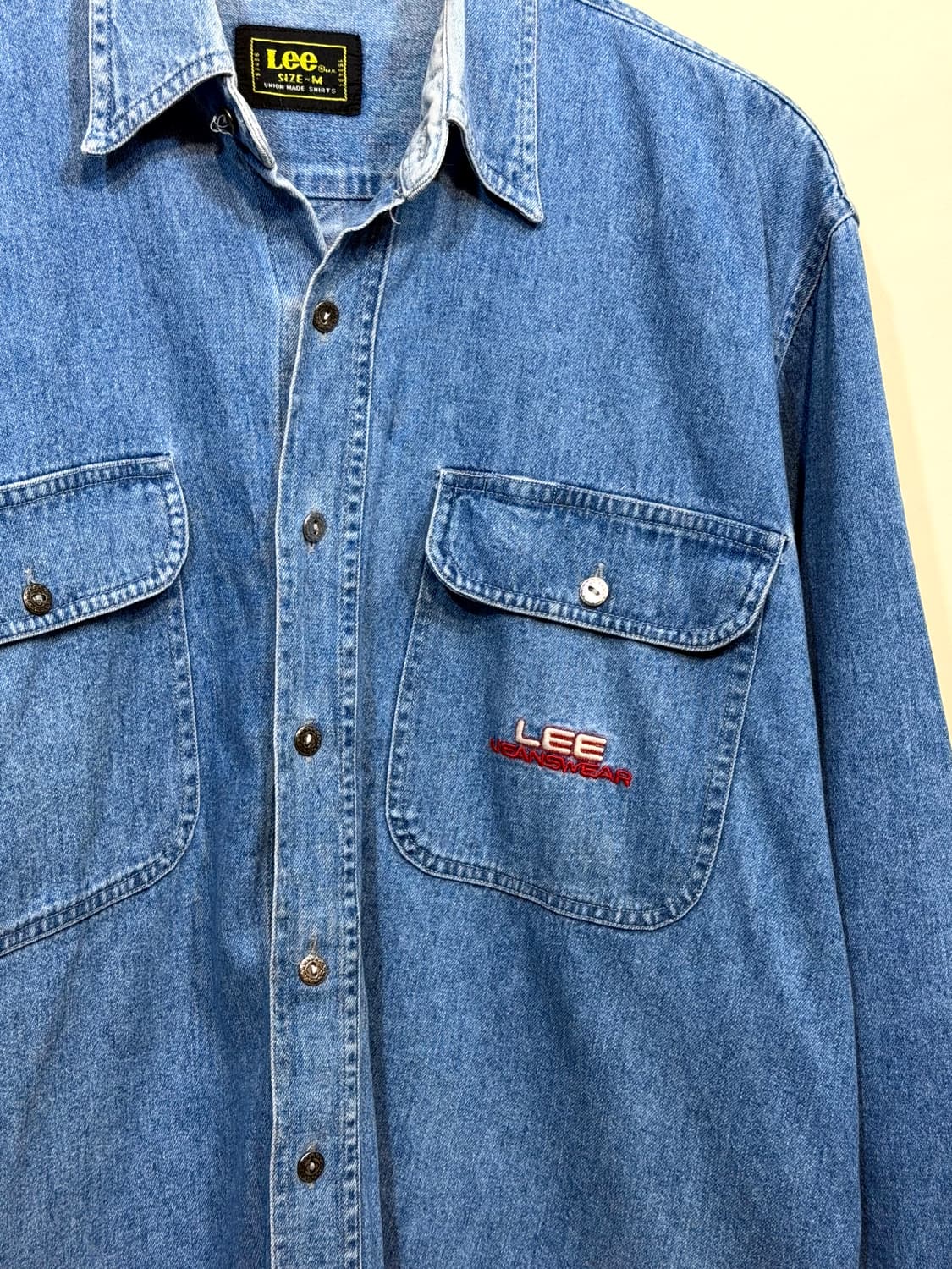 90's Lee Union Made 데님워크 셔츠 상품이미지6