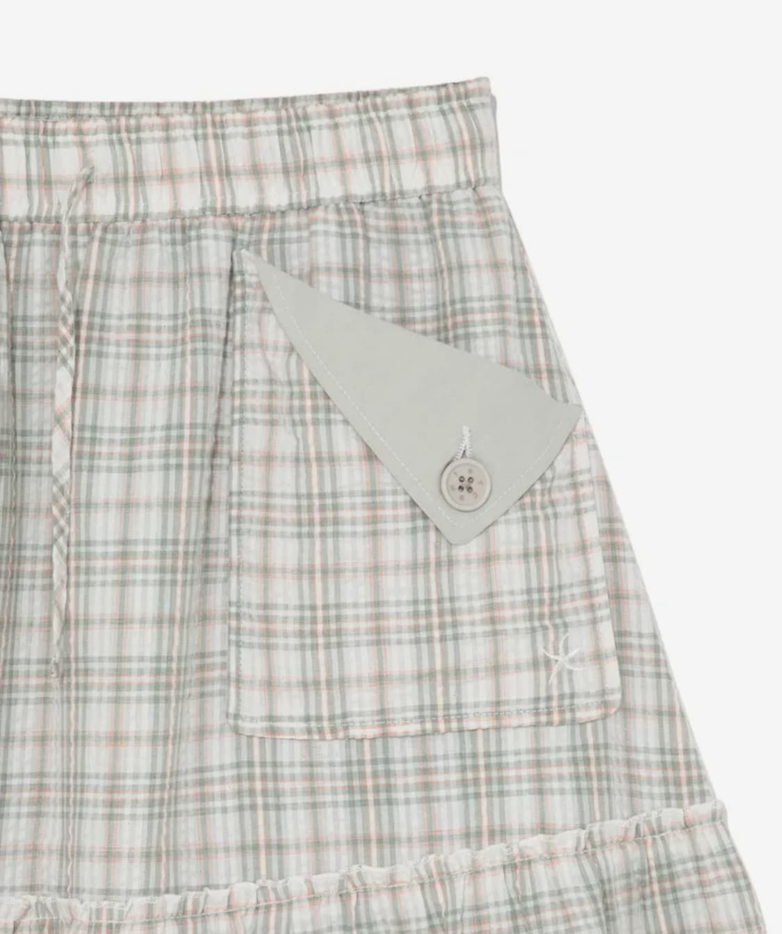 TCM frill pocket check skirt (green) 상품이미지4
