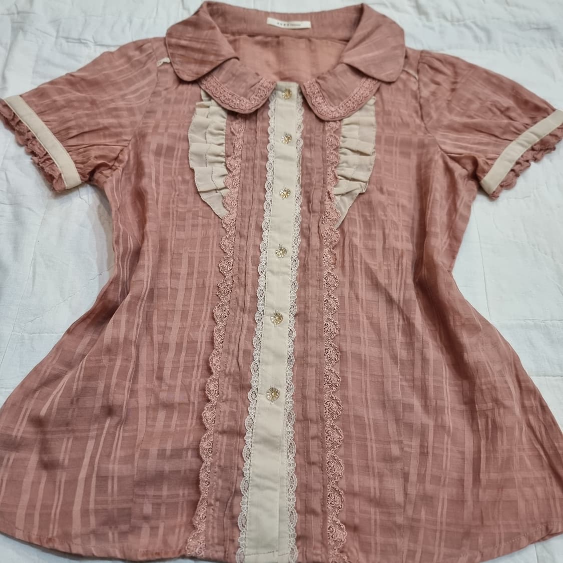 Axes femme 로맨틱 프릴 카라 블라우스 상품이미지3