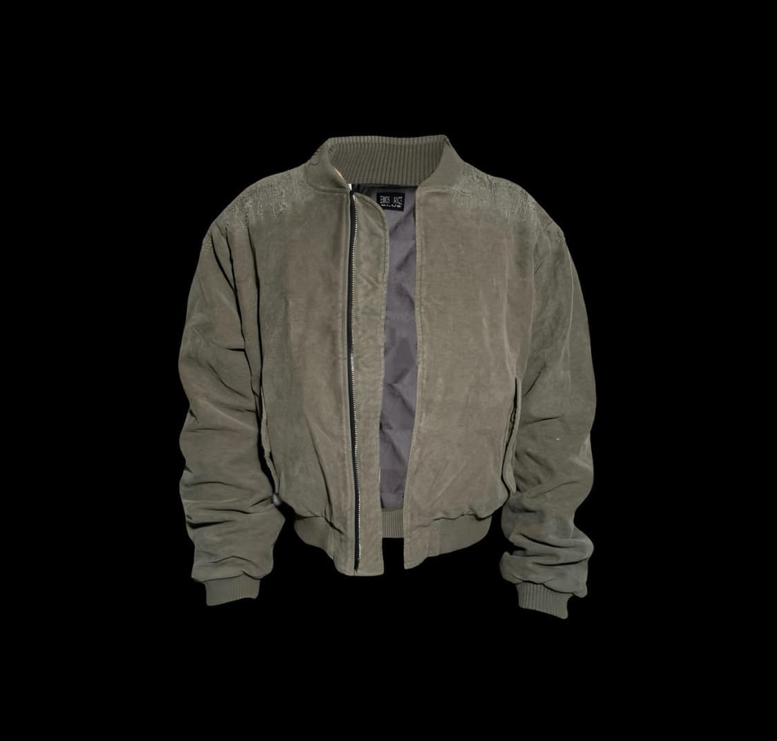 에모스탠스클럽 카키 몰스킨 봄버 상품이미지1